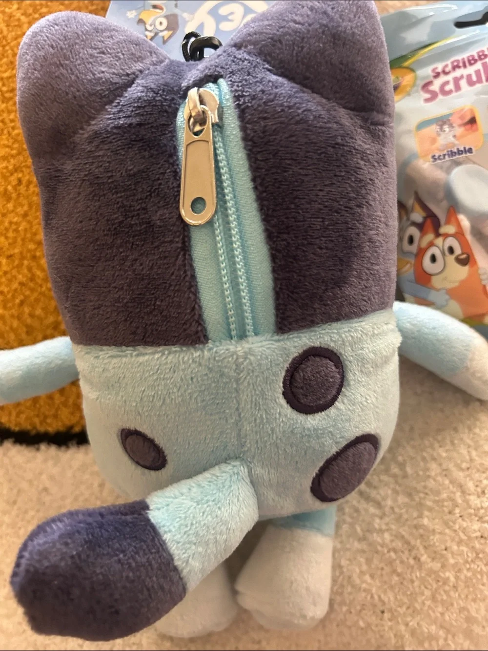 Blue Plush Character Stuffed Animal - Soft Kids Toy